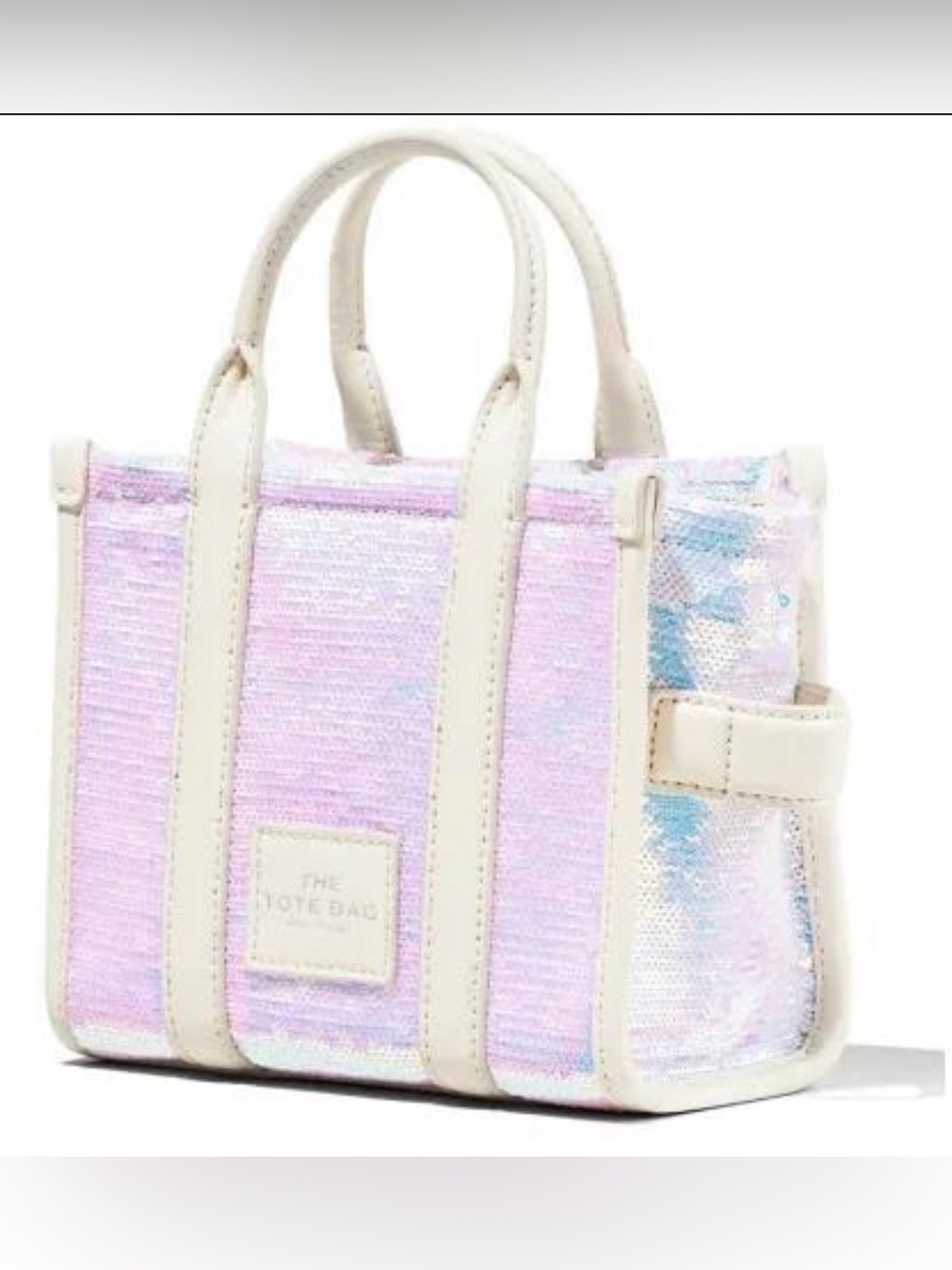 Marc Jacobs Iridescent Sequin Mini Tote Bag Crossbody